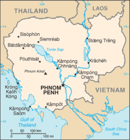 Cambogia - Mappa