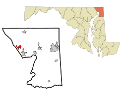 Location of Port Deposit, Maryland