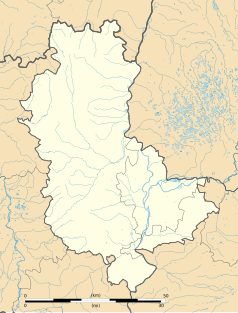 Mapa konturowa Rodanu, u góry nieco na lewo znajduje się punkt z opisem „Trades”