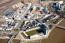 Aerial photo of the Euronantes district