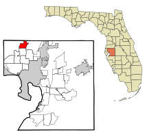 Location in Hillsborough County and the state of Florida