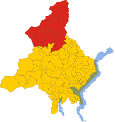 Unione montana di comuni Alta Ossola – Mappa