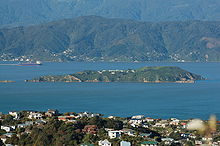 Matiu/Somes Island vidita de Mount Kaukau