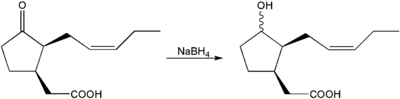 Reduktion von Jasmonsäure zu Cucurbinsäure