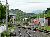 引き上げ線側から見た駅構内（2008年5月）