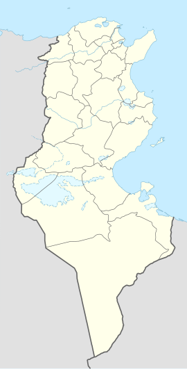 Thelepte na mapi Tunisa