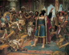 Vasco da Gama devant le Zamorin, Veloso Salgado, 1898