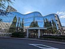 NHKグローバルメディアサービスが入居する渋谷区神山町のビル（2023年11月）