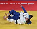 Finale: Artsiom Kolasau (unten, beim Angriff zum Ippon) gegen Temuujin Ganburged