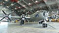 During the 2011 air show season, FIFI spent a few days in the NASA Langley hangar, avoiding storms