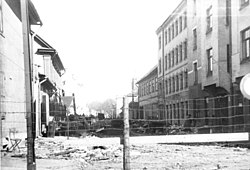רחוב בגטו ריגה, בסביבות 1942
