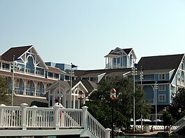 Het hoofdgebouw van Disney's Beach Club Resort