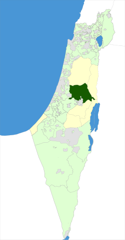 Location of Mateh Binyamin