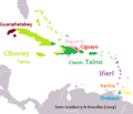 Image 7Linguistic map of the Caribbean in CE 1500, before European colonization (from History of the Caribbean)