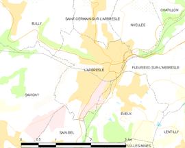 Mapa obce L’ Arbresle