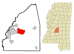 Vị trí của Brandon, Mississippi