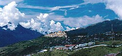 Tawang with Tawang Monastery in background