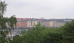 Utsikt over sydvestre Vasastaden fra Stadshagen Foto: Johan Wikström