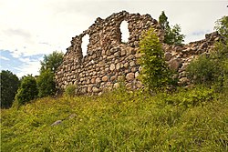 Ruins of Vecpiebalga Castle in Vecpiebalga