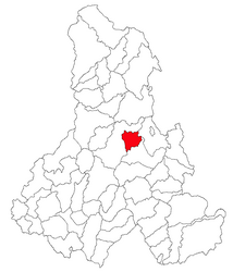 Location in Harghita County