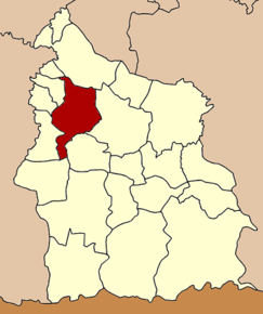 Amplasarea districtului în provincia Sisaket