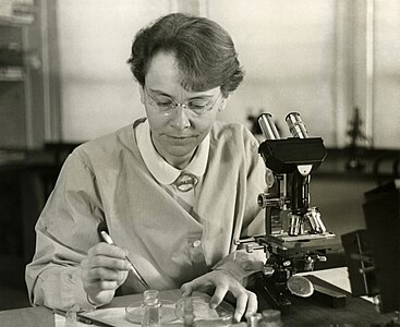 Barbara McClintock, by the Smithsonian Institution (restored by Adam Cuerden)