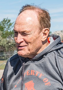 Dale Brown, visiting an air base in Minot, North Dakota