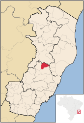 São Roque do Canaã – Mappa