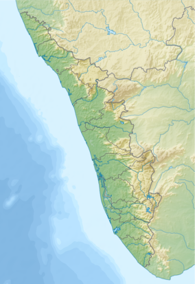 Map showing the location of நீலகிரி உயிர்க்கோளக் காப்பகம்