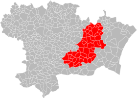 Localisation de Communauté de communes de la Région Lézignanaise, Corbières et Minervois