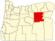 State map highlighting Grant County