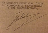 signature de Jean Bichelonne