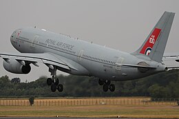 Royal Air Force Voyager KC2 ZZ330 (MSN: 1046) displaying the RAF 100 centenary anniversary markings at the Royal International Air Tattoo, 2018.