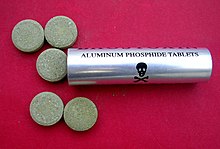 Aluminium phosphide tablets