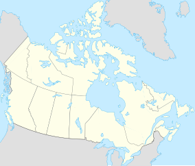 Kort der viser placeringen af Four Corners, Canada