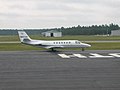 Charter plane at the airport