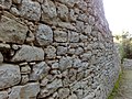 Muraille de la cité d'Eryx en Sicile avec réutilisation d'une base antérieure (IVe – IIIe siècles av. J.-C.).