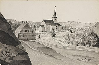 View of the old church (1835-1891)