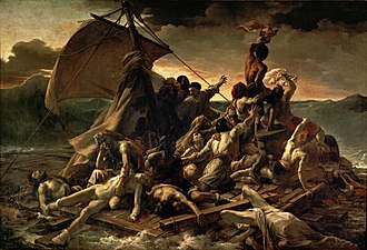 Le Radeau de La Méduse, 1818-19. Géricault. H. 4,91 m ; L. 7,16 m. Musée du Louvre