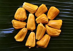 L’arille pulpeuse est la partie comestible du jacque.