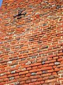 Closeup of the tower brickwork