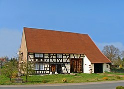 Maison à appentis de 1708 à Cappel, canton de Freyming-Merlebach (3).