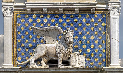 Lion de saint Marc, symbole de la République de Venise.