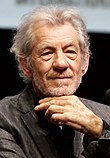 Photo of Ian McKellen at the San Diego Comic-Con in 2013.