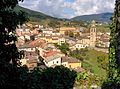 Vista del pase di Bardi dal Castello