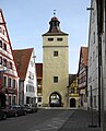 Das Ellinger Tor von der Rosenstraße aus gesehen