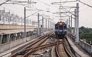 沙崙線と隣の台湾高速鉄道