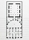 Alte Synagoge, Entwurf P. J. Krahe, Grundriss.