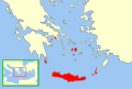 Emirate of Crete (824/827-961 AD) in 900 AD.