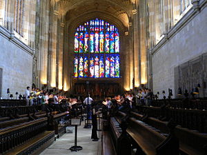 Eton College Chapel in Eton College, England